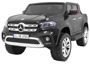 Mercedes Benz X-Class dla dzieci Czarny Pickup + Pilot + Napęd 4x4