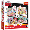 Puzzle - 4w1 (12, 15, 20, 24) - Minnie z przyjaciółmi - Disney Minnie - Trefl 34355