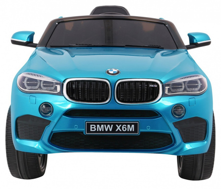 BMW X6M Elektryczne Autko, SUV dla dzieci Lakier Niebieski + Pilot