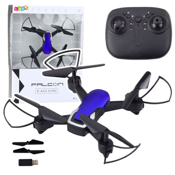 Dron Sześcioosiowy Żyroskop Światła LED Obrót 360° Niebieski