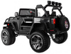 Auto terenowe typu jeep Monster 4x4 dla dzieci Czarny + Pilot + Regulacja siedzenia + Wolny Start + MP3 LED + Bagażnik + Plecak