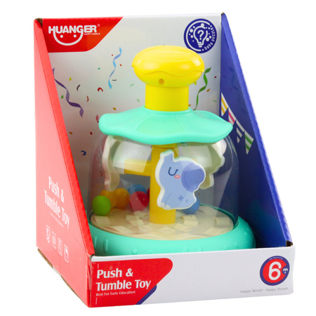 Bączek Karuzela Z Kuleczkami I Zwierzętami Hipopotam Lew Małpka Zielona