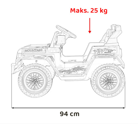Pojazd Off Road MOUNTAIN Zielony