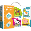 Puzzle - Baby Classic - Zwierzęta na wsi - Konik Kurka Świnka Krówka - Trefl 36070