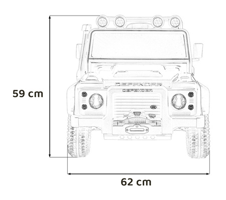 Pojazd Land Rover Defender 110 SVX Concept Pomarańczowy