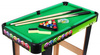 Stół do Gry w Bilard dla dzieci 8+ i dorosłych + Płyta MDF + Zielone sukno + Kolorowe kule + Akcesoria