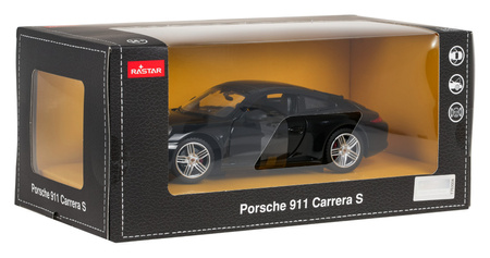 Autko Metalowe 1:24 Porsche 911 Czarne RASTAR
