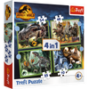 Puzzle - 4w1 (12, 15, 20, 24) - Groźne dinozaury - Universal Jurassic World - Trefl 34607