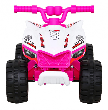 Quad The Fastest na akumulator dla dzieci Różowy + Silnik 25W