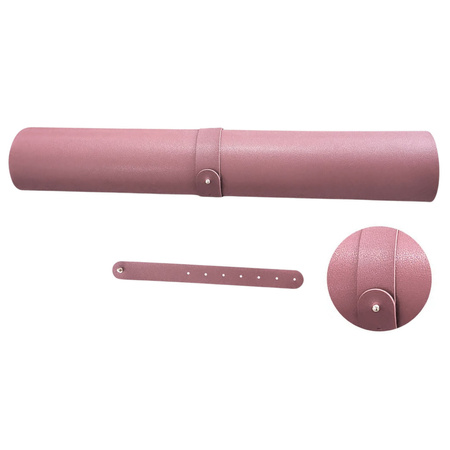 Podkładka pod Klawiaturę Mysz Na biurko Dwustronna Ekoskóra Róż 80x40 cm