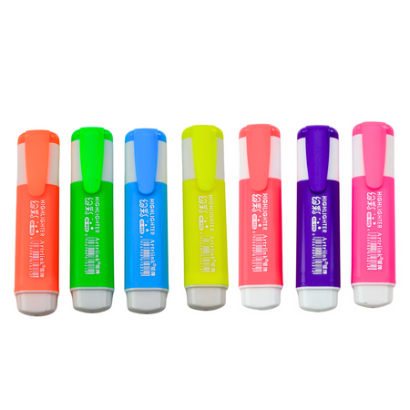 Zestaw Markerów Zakreślacze Nenowe Kolorowe 7szt