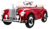Mercedes Benz 300S Retro dla dzieci Lakier Czerwony + Pilot + EVA + Wolny Start + LED MP3