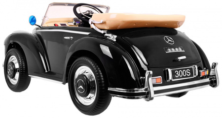 Mercedes Benz 300S Retro dla dzieci Lakier Czarne klasyczne auto