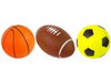 Zestaw Miękkich Piłek Sportowych 3w1 Piłka Nożna Koszykówka