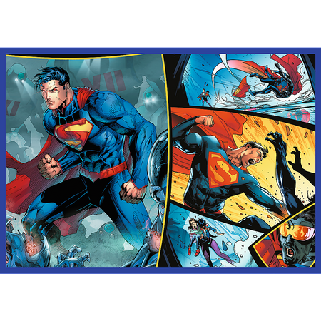 Puzzle - 4x250 - Odwaga Supermana - Warner Superman - Trefl 13340
