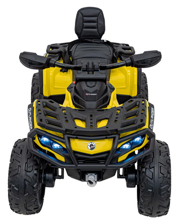 Quad Can Am Outlander ATV z Pilotem Żółty