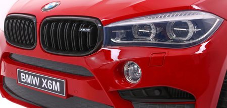SUV BMW X6M XXL dla 2 dzieci Lakier Czerwony + Pilot + Ekoskóra