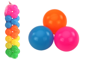 Zestaw Piłek Kulek Kolorowych Piłeczki Plastikowe Do Basenu 7 cm 30szt.