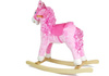 Koń Na Biegunach Różowy z Lokami Dźwięki Rusza Pyskiem Ogonem 74 cm