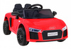 Audi R8 na akumulator dla dzieci Czerwony + Pilot + EVA + Wolny Start + MP3 LED