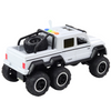 Samochód Terenowy Napęd Frykcyjny Światła Dźwięki Biały Perłowy 6x6 1:16