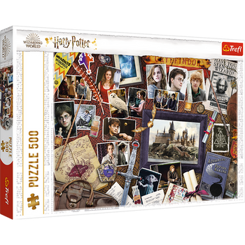 Puzzle - 500 - Harry Potter - Pamiątki z Hogwartu - Trefl 37400