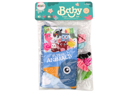 Książeczka Miękka Zwierzęta Ptaki Latające Szeleszcząca Kolorowa