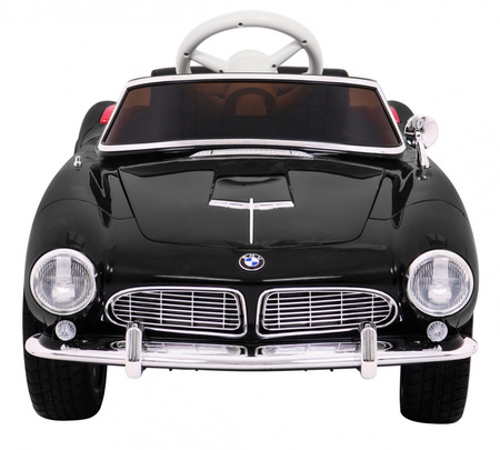 Autko BMW 507 Retro elektryczne dla dzieci Czarny Roadster