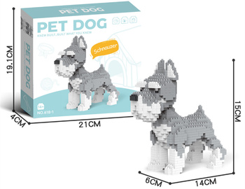 Zestaw Klocków 800el. Sznaucer