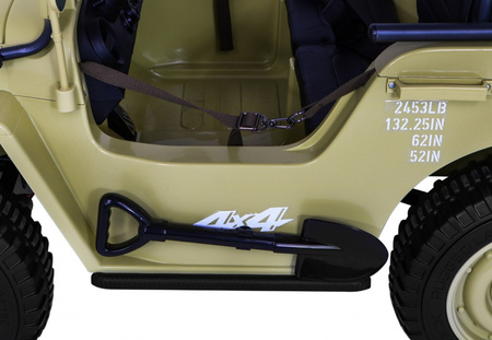 Autko Wojskowe Retro dla 3 dzieci Matcha 4x4