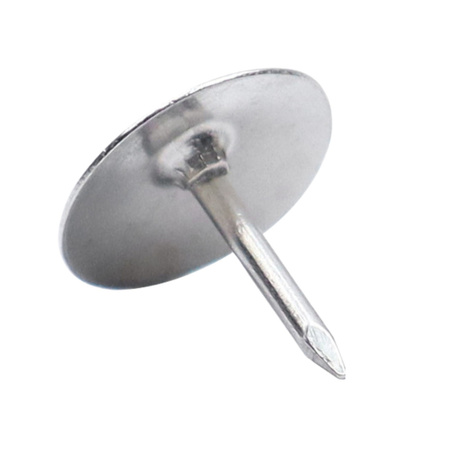 Zestaw Pinezki Z Płaską Główką Biurowe Szkolne Srebrne 40szt.