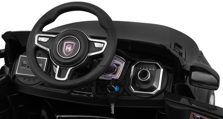 Autko Rapid Racer elektryczne dla dzieci, Czarny SUV + Pilot