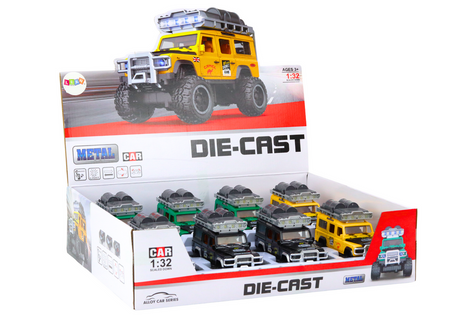 Samochód Terenowy Guard 1:32 Metalowy Napęd Światła Dźwięki