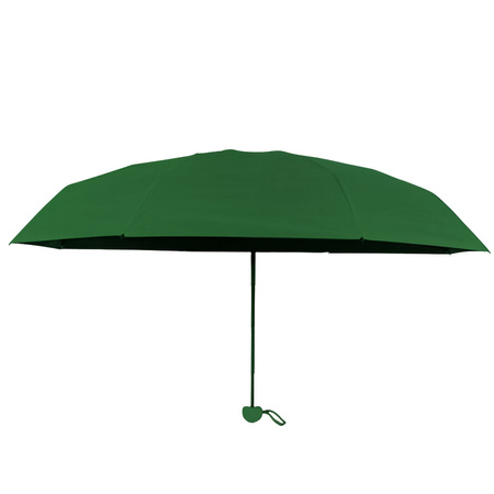 Parasolka Kieszonkowa Składana z Ochroną UV UPF 50+ Etui Zielona 90 cm