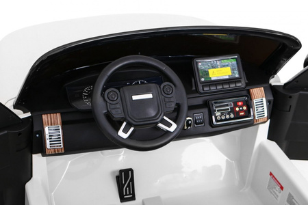 Range Rover HSE 2-osobowe Autko dla dzieci Biały SUV + Pilot