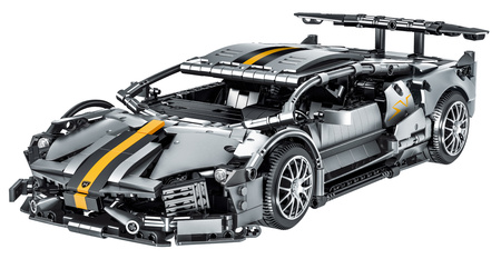 Zestaw Klocków Autko Sportowe Szare 1356el.