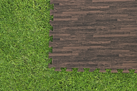 Piankowa Mata pod basen ogrodowy Imitacja drewna 12 szt. 50x50cm BESTWAY