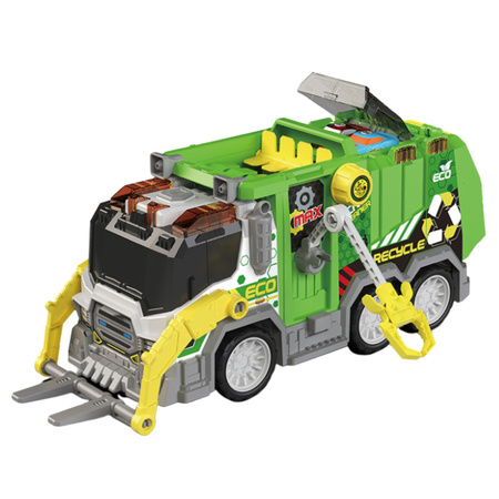 Ciężarówka Śmieciarka Miejska Pojazd Komunalny Światła Dźwięki