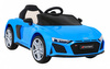 Audi R8 LIFT Samochodzik na akumulator Niebieski + Pilot + Koła EVA + MP3 + LED