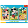 Puzzle - 3x50 - Myszki na wakacjach - Disney - Trefl 34881