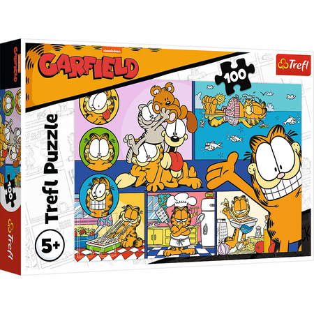 Puzzle - 100 - Leniwy Garfield - Trefl 16521