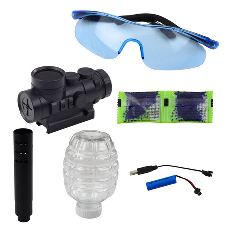 Karabin AK47 Na Kulki Wodne Hydrożelowe Graffiti Pomarańczowy