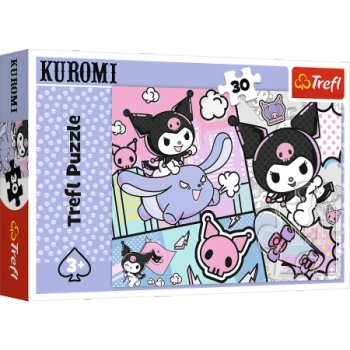 Puzzle - 30 - Zabawy z Kuromi - Hello Kitty - Trefl 18325