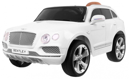 Auto na akumulator Bentley Bentayga dla dzieci, Biały