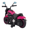 Motorek Chopper FASTER na akumulator dla dzieci Różowy + Radio FM + Panel audio + LED