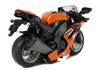 Motocykl z Napędem Frykcyjnym Dźwięki Motor 1:14 Pomarańczowy