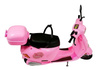 Zestaw Lalka Ze Skuterem Kask Długie Włosy Różowy