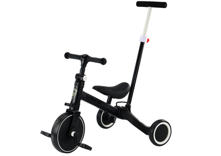 Rower Trójkołowy PRO50 Rowerek Z Rączką Do Prowadzenia Czarny