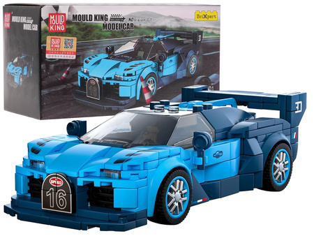 Zestaw Klocków Auto Sportowe 336el. Niebieskie