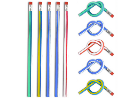 Elastyczny Giętki Ołówek z Gumką Miękki Do Wyginania 5 Sztuk 30cm